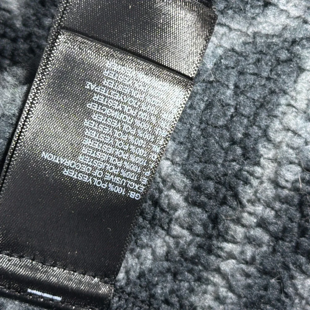 The North Face Novelty Gordon Lyons Men Large 1/4 Zip Fleece Grey Black Gorpcore
